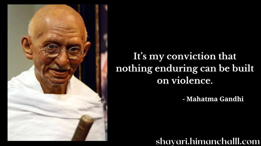 Mahatma Gandhi wax statue 
